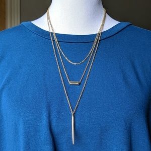 Stella & Dot 3-n-1 Gold necklace